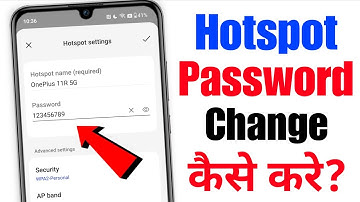 hotspot ka password kaise change kare | mobile hotspot password change | hotspot password change