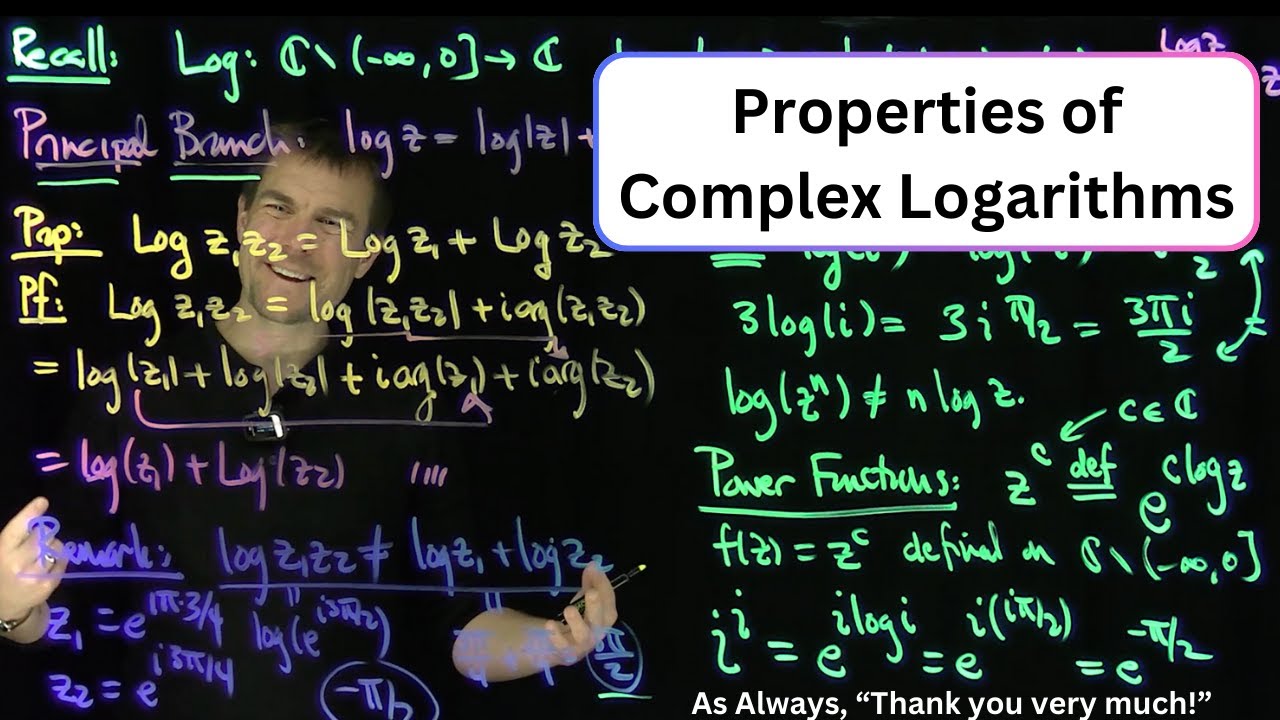 Properties of Complex Logarithms - YouTube