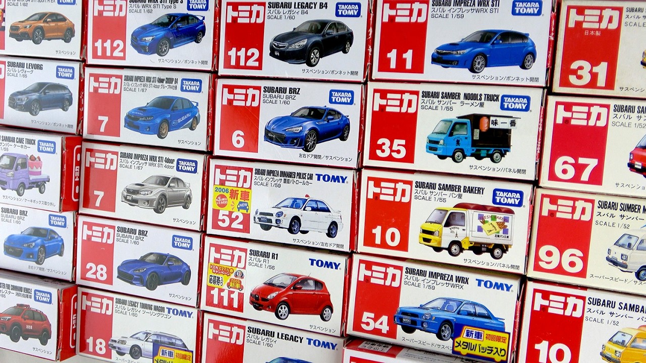 SUBARU(スバル)のトミカ「販売歴が長いランキングTOP24」を開封!(赤箱)
