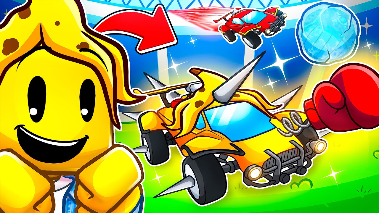 Yoananas joue au RUMBLE dans Rocket League ! (hilarant)