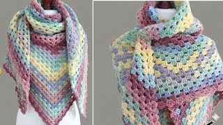 How to Crochet Quick Easy Women Shawl Pattern tutorial For Beginners#crochet#knitting#diy shawl