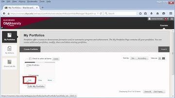 Blackboard Portfolio Overview