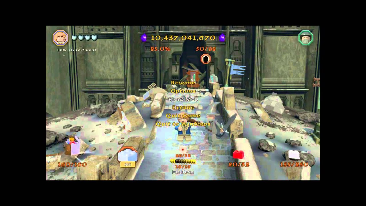 Lego The Hobbit. Quest: "Otherworldly Ambition", the Always Loot Rubies Red Brick.