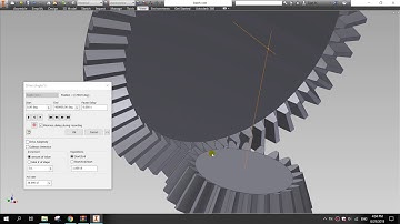 Cơ cấu bánh răng côn mô phỏng Inventor