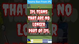 Teams Ban From IPL | CSK | RR | RCB | MI | #ipl #shorts #facts