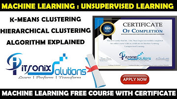 Machine Learning: Unsupervised Learning | K-Means Clustering | Hierarchical Clustering Algorithm