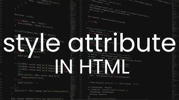 Style attribute(Style elements using style attributes) in html - Urdu/Hindi