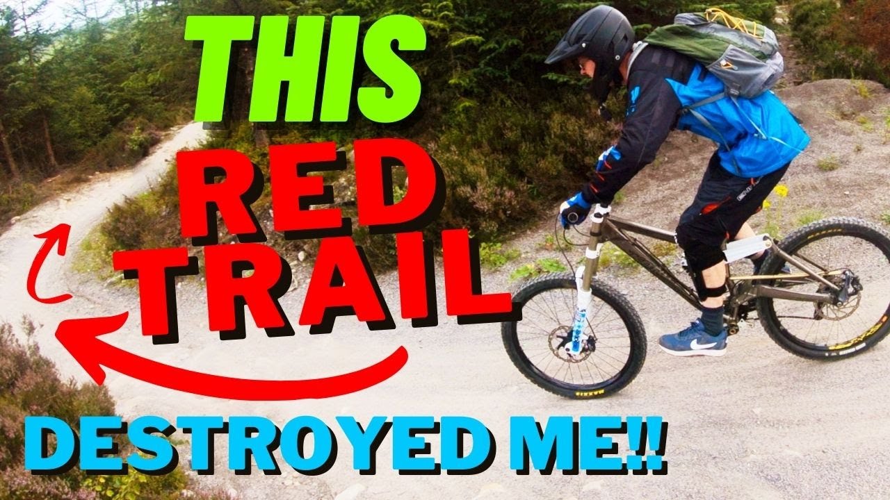 Absolute MTB BEGINNER Tries Riding Hamsterley Forest RED Route