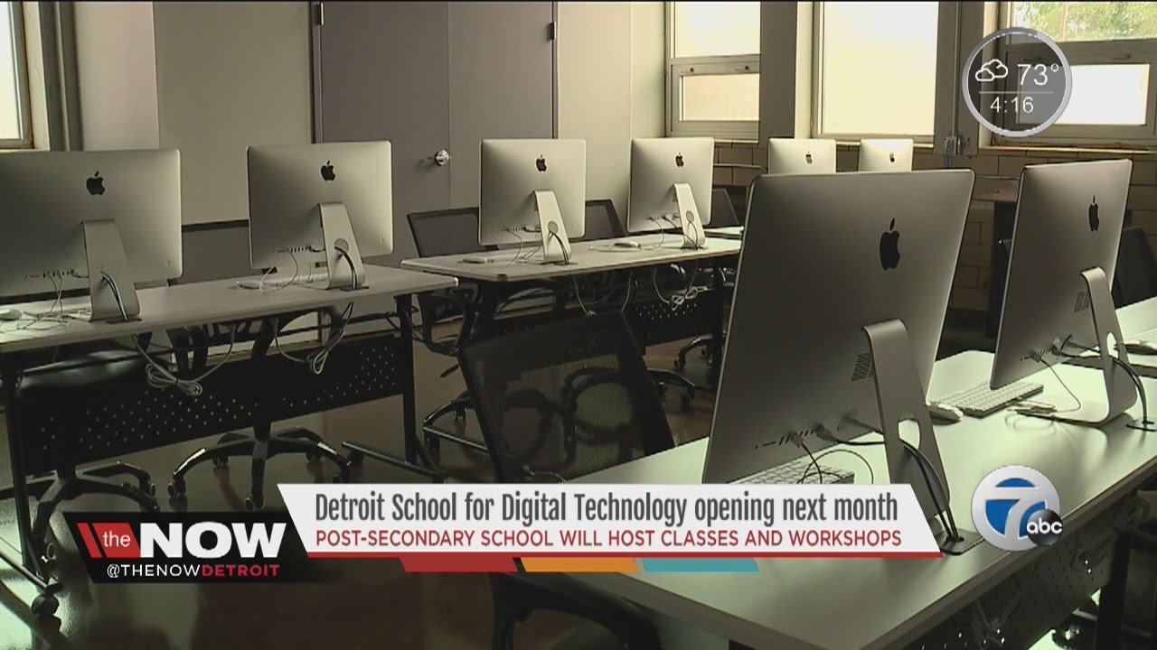 New digital school in Detroit for people to learn about media, graphic design, more