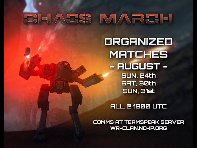 Mechwarrior Living Legends Chaos! CHaos! CHAOS! MARCH!