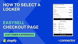 How to Select the Locker in EasySell Checkout form -  Shopify ecommerce platform screenshot 2