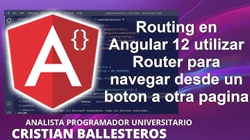 Routing en Angular 12 utilizar Router para navegar desde un botón a otra pagina