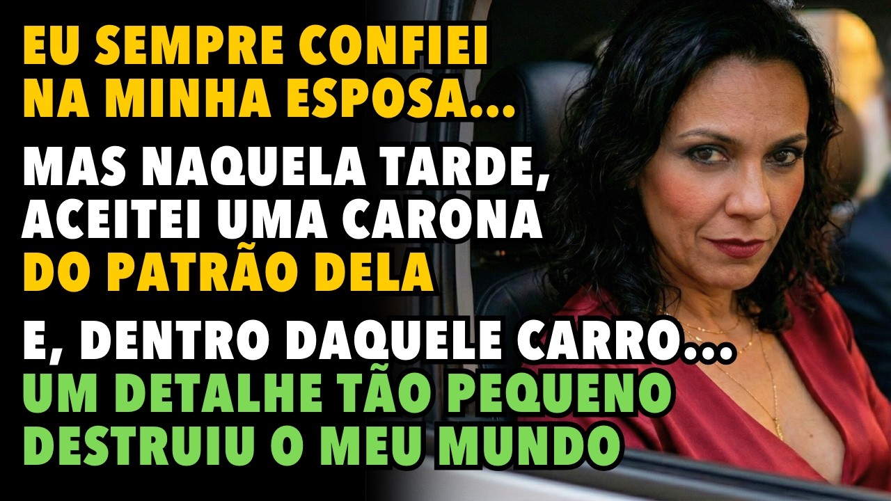 Eu nunca desconfiei da minha esposa… até aceitar uma carona do patrão dela