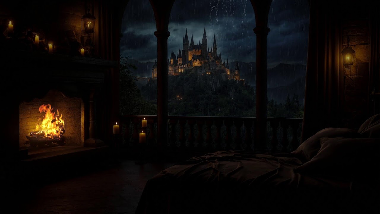 After 5 Minutes You Will Fall Into Deep Sleep (No Ads) •Rain in Medieval Castle • Deep Sleep