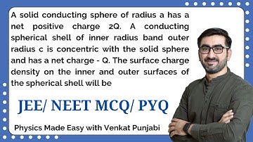 A solid conducting sphere of radius a has a net positive charge 2Q. A conducting spherical shell....