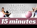 STRETCHING With Stability Ball ▶️Improve Your FLEXIBILITY