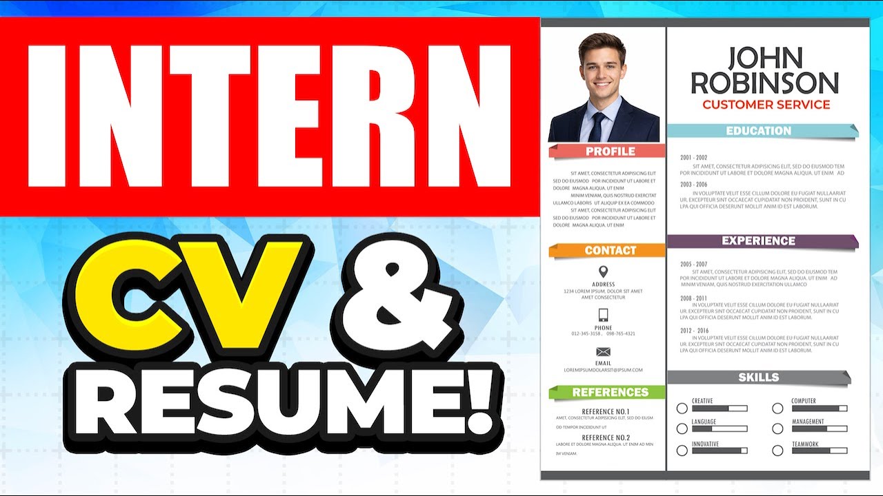 INTERNSHIP CV & RESUME! (How to Write One That Gets You Hired) INTERN ...