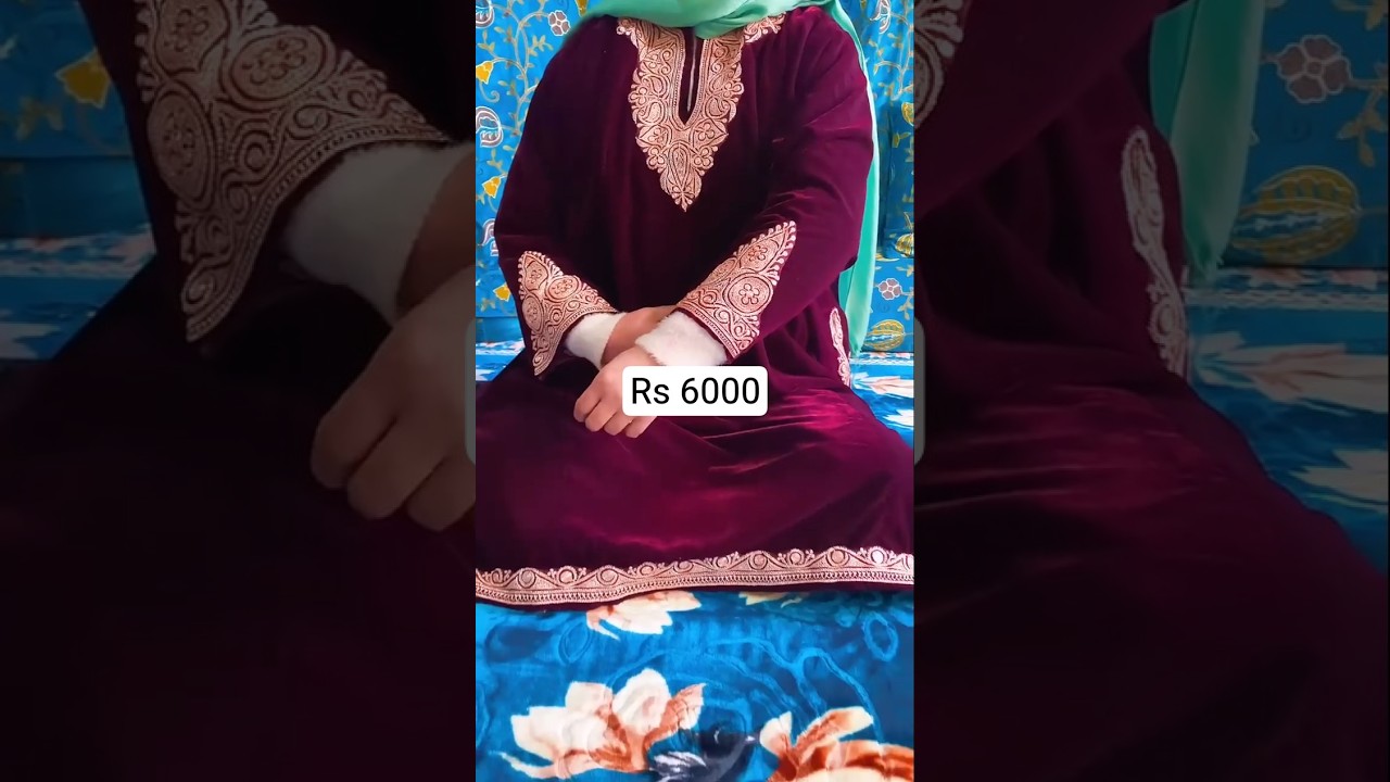 only 6000 Kashmiri tilla pheran design❤‍🔥❤‍🔥❤‍🔥❤‍🔥