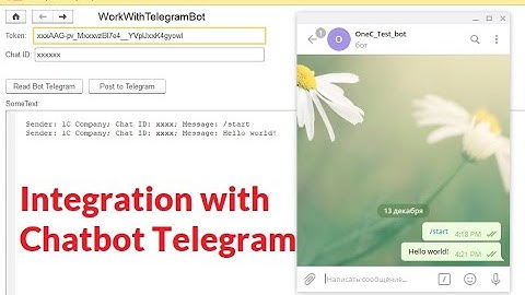 Simple integration of 1C application with Chatbot Telegram