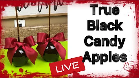 How To Achieve Black Candy Apples