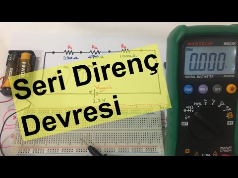 Bread Board Seri Direnç Devresi Uygulaması, | Board Üzerine Devre Kuruyoruz |