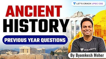 Ancient History | 2011-2020 PYQs | UPSC CSE/IAS | Marathon Session | Byomkesh Meher