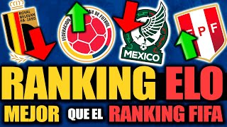 RANKING FIFA MEJORADO: Colombia ENTRA al TOP 10, CHAU México y Bélgica, Ecuador TOP 15 y Perú SUBE