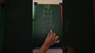 eg word family words/blending/CVC/phonics #shorts