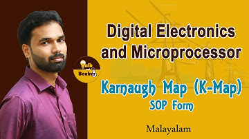 K-Map | Solving SOP form using K-Map | Digital Electronics and Microprocessor | Malayalam