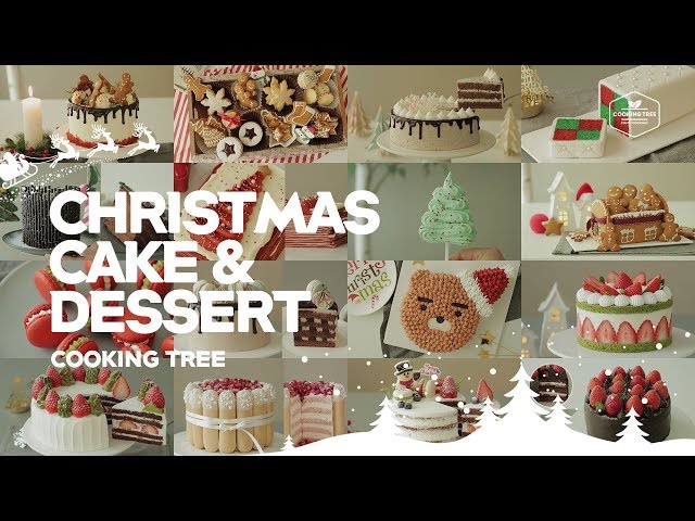 크리스마스 케이크 & 디저트 모음 영상  : Christmas Cake & Dessert Collection | Cooking tree