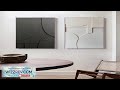 Nordic 3D Effect Geometric Canvas Painting Wall Art Abstract Minimalist Lines Art