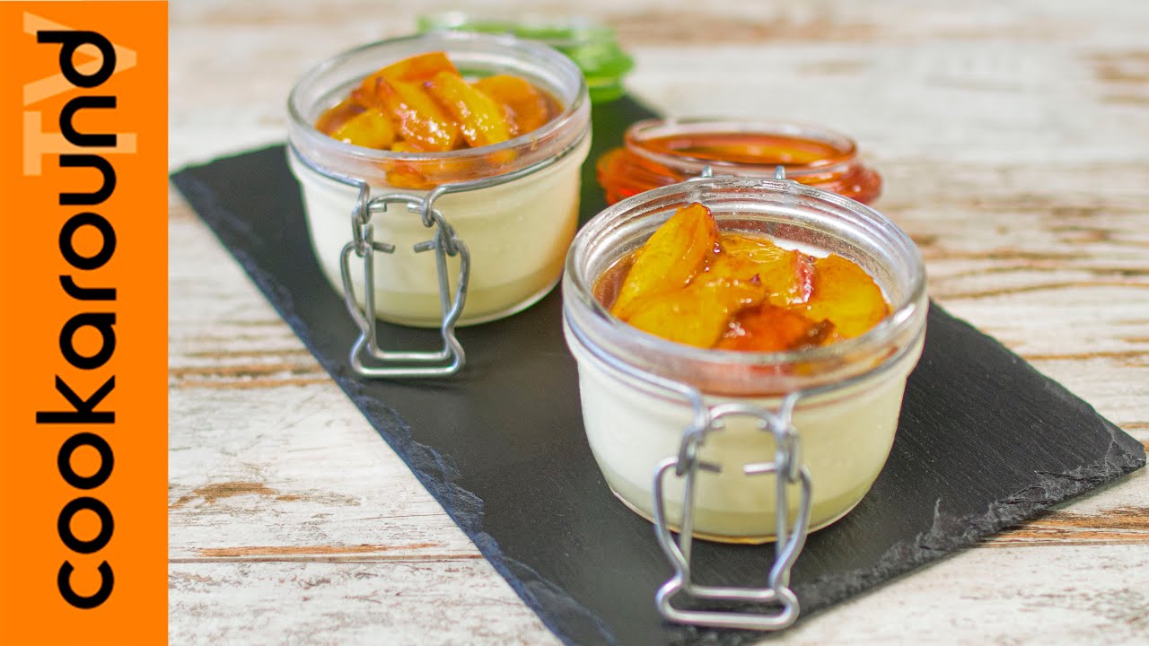 Panna cotta alla pesca - YouTube