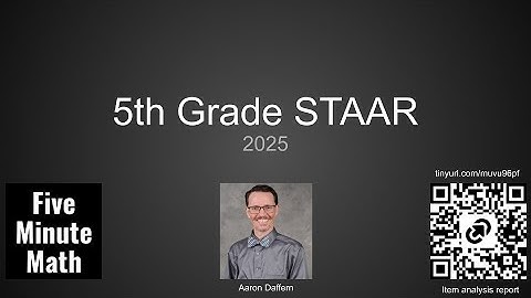 5th Grade Mathematics STAAR [2025] from Five Minute Math