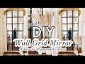 EASY DIY WALL GRID MIRROR | HOW TO DRY PAMPAS GRASS