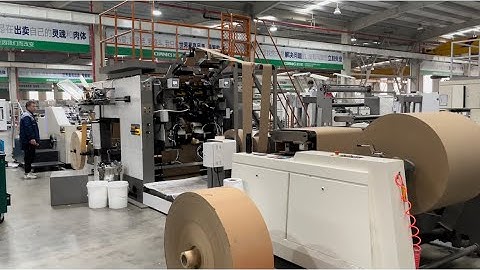 Flat Handle Folded Inside AS330 Square Bottom Paper Bag Machine/Inner Handle Roll Feeding Paper Bag