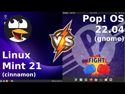 Linux Mint 21 vs Pop OS 22.04