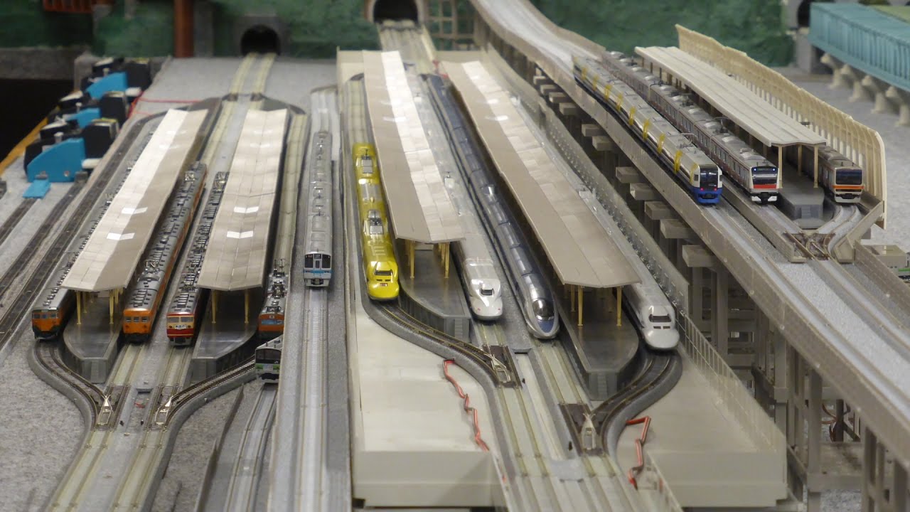 Nゲージ 会員制レンタルレイアウト 『大人の特急倶楽部』 店舗主催の運転会！ 走行シーン集 【第一部】2016.10.16