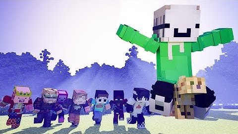 Minecraft  Manhunt Song Animation (Feat. Dream, Mr.Beast, PewDiePie, Technoblade and More!)
