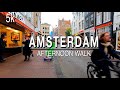 【5k】Amsterdam Netherlands Afternoon Holiday Walking Tour  | 5k 60| UHD (ASMR) Amsterdam  Sounds
