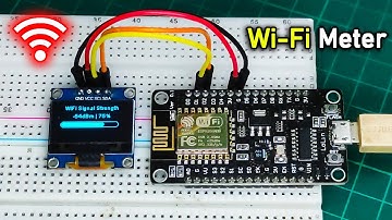 Wifi Signal Strength Meter OLED Display With ESP8266 || WiFi Signal Scanner Monitor or Checker