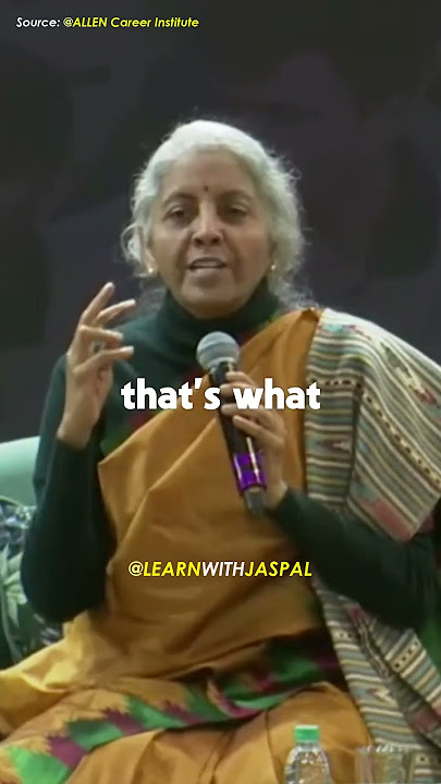 3 Inspirational Advices for Entrepreneurs 🔥| Nirmala Sitharaman 🌟