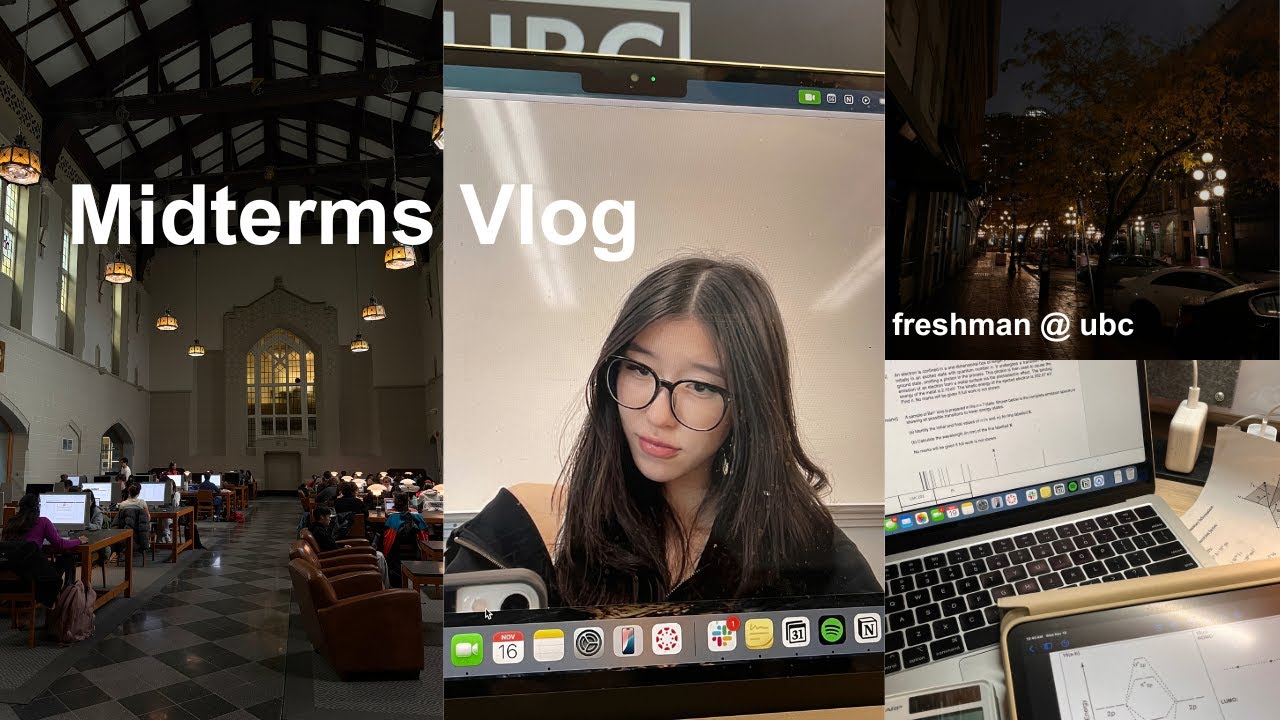 Productive Study Vlog | UBC science student, midterm studying, reset