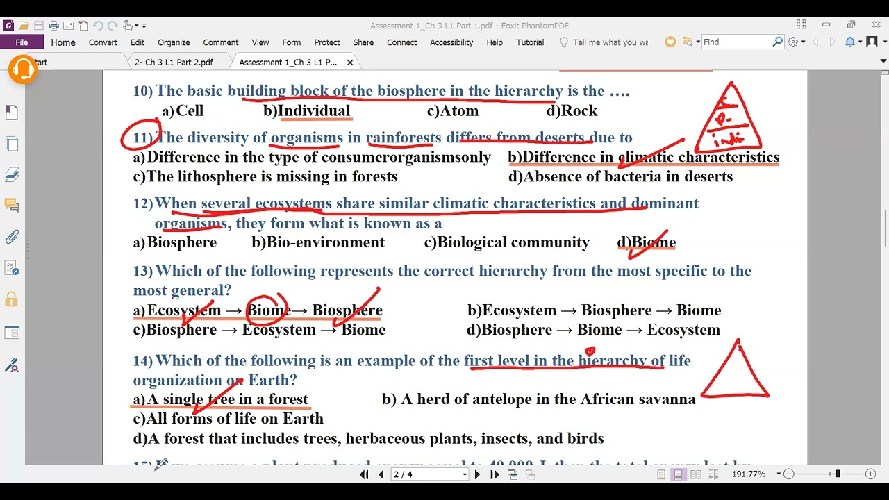 Sec 1-Assessment 1 Ch 1 L1 part 1- Integrated Science