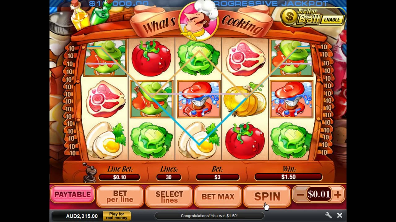 What's Cooking Slot Machine at Grand Reef Casino - YouTube