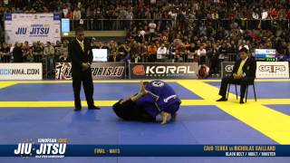 European Open 2015 Black Belt FINALS: Adult Male - Rooster (Caio Terra vs. Nicholas Gaillard)