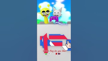 POV: Sprunki solve the puzzle to assemble the correct flag #sprunki #incredibox #animation