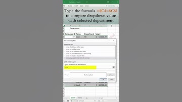 How to Highlight Rows Based on Dropdown List Selection in Excel