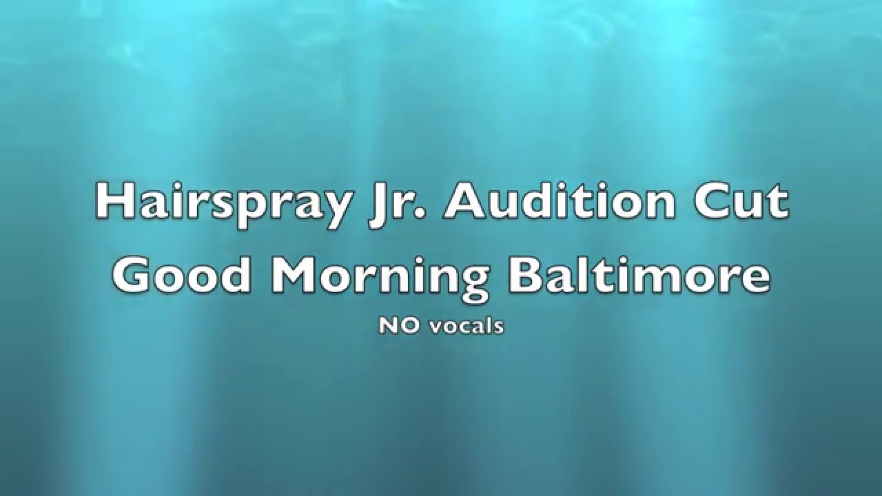 Hairspray Jr Audition Good Morning Baltimore YouTube