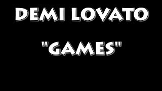 DEMI LOVATO - GAMES (INSTRUMENTAL / KARAOKE)