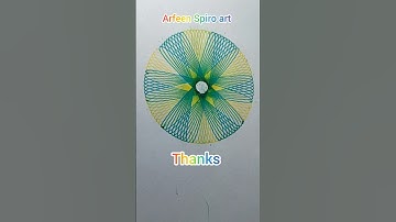 Spirograph yellow and green 💚#shorts #shortvideo #spirograph #drawing #2024